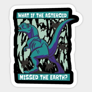 Suspicious T-Rex Design Sticker